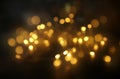 abstract bokeh background of golden light burst made from bokeh motion Royalty Free Stock Photo