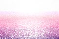 Abstract bokeh background with pink, purple and silver. Royalty Free Stock Photo