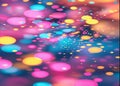 Abstract Colorful Bokeh Lights with Blurred Effect Royalty Free Stock Photo