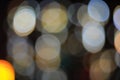 Abstract bokeh of far lights