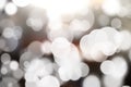 Abstract bokeh festive background with defocused lights Royalty Free Stock Photo