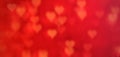 abstract bokeh heart red soft beautiful bright valentines day love romantic sweet blur red for background