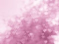 abstract bokeh heart texture light pink multiple lovely blur sweet background pink Royalty Free Stock Photo