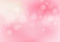 Abstract bokeh light and blur pink gradient background vector illustration Royalty Free Stock Photo