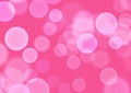 Abstract bokeh light bubble pink background decoration