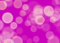 Abstract bokeh light bubble purple background decoration