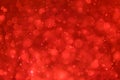 abstract sparkle bokeh light effect  with red background, abstract bokeh background Royalty Free Stock Photo