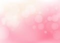 Abstract bokeh light and pink gradient blur background vector illustration Royalty Free Stock Photo
