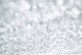 Abstract bokeh lighting background , silver color tone Royalty Free Stock Photo