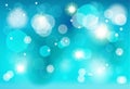 Christmas blue bokeh lights effect wallpaper Christmas Winter Holiday Decoration wallpaper vector template