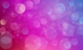 Abstract bokeh lights effect with pink purple background, bokeh texture, bokeh background, vector illustration Royalty Free Stock Photo