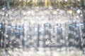 Abstract bokeh lights with soft light background, Bokeh blurred of Chrystal chandelier Royalty Free Stock Photo