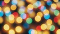 Abstract Bokeh Lights Vibrant Multicolored Background Festive Glow Bright Holiday Effect Royalty Free Stock Photo