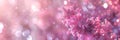 Abstract bokeh pink background resenting innovative artificial intelligence concepts