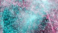 Abstract bokeh with pink and blue colors and colorful rays of light Royalty Free Stock Photo