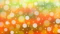 Abstract Bright Bokeh and Glittering Sparkles in Colorful Orange, Yellow and Green Gradient Background Royalty Free Stock Photo