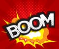 Abstract boom comic book, pop art background