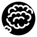 Abstract brain icon representing thinking and intelligence Royalty Free Stock Photo