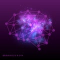 Abstract brain neural network and universe bakground