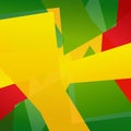 Abstract Brazil Colored Design Royalty Free Stock Photo