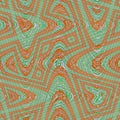 Abstract break zigzag green tropical forest pattern with waves. Colorful texture for textile, wrapping paper, covers, banners or