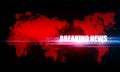 Abstract Breaking news Light out technology background Hitech communication