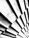 Abstract brickwall in black and white