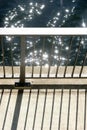 Abstract bridge railing Royalty Free Stock Photo