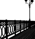 Abstract bridge silhouette