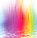 Abstract bright background with multicolored ripple pattern