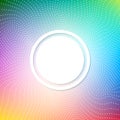 Abstract bright background with a pattern of white dots and dashes. Shades of the Rainbow.