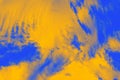 Abstract bright blue and yellow gradient background