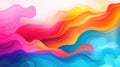 Abstract bright color background in Figuration Libre style created with Generative AI