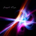 Elegant color fractal on black background