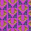 Abstract Bright Ethnic Colors Butterfly Wings Inspired