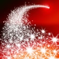 Abstract Bright Falling Star - Shooting Star with Twinkling Star
