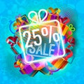 Giftboxes and sale ad