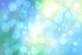 Abstract bright gradient motion spring or summer landscape texture background with natural blue green bokeh lights and blue bright Royalty Free Stock Photo