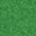 Abstract bright green square pixel tile mosaic wall background and texture. Royalty Free Stock Photo