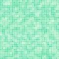 Abstract bright green square pixel tile mosaic wall background and texture. Royalty Free Stock Photo