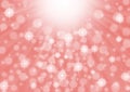 Abstract Bright Light Rays, Sparkles and Bokeh in Pink Background Royalty Free Stock Photo