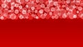 Abstract Bright Light Sparkles and Bokeh in Red Background Royalty Free Stock Photo