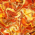 Abstract bright multicolor layered marble texture of hot fire, autumn yellow orange red colors Royalty Free Stock Photo