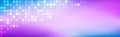 Abstract bright rainbow heared. Purple blue gradient with transparent squares. Modern mosaic look Royalty Free Stock Photo