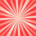 Abstract bright Red rays background. Vector Royalty Free Stock Photo