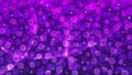 Abstract Bright Sparkles, Curves and Blurred Bokeh in Dark Purple Background Royalty Free Stock Photo