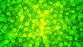 Abstract Bright Sparkles, Curves and Blurred Bokeh in Green Background Royalty Free Stock Photo
