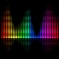 Abstract bright spectral chart