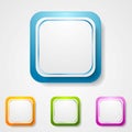 Abstract bright square stickers