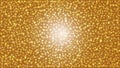 Abstract Bright Stars Blast in Golden Background Royalty Free Stock Photo